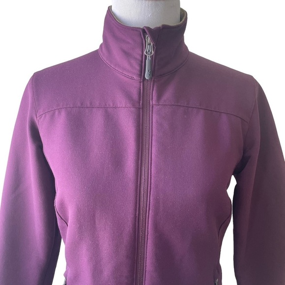Ibex Women’s Burgundy Chute Peak Climawool Softshell Jacket Size Small - Picture 2 of 10
